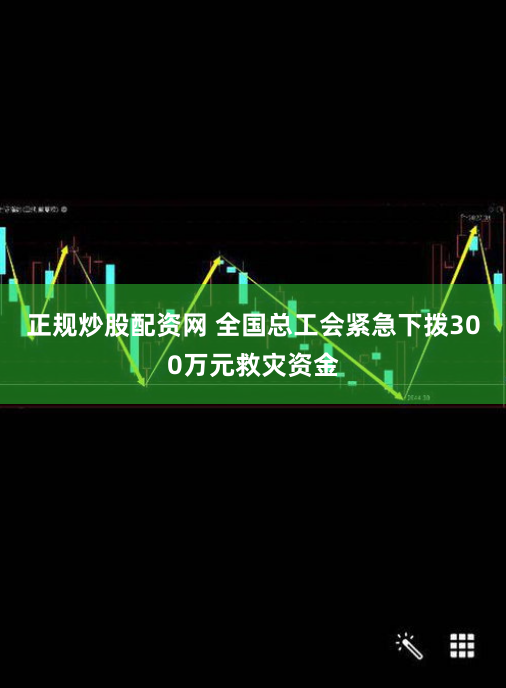 正规炒股配资网 全国总工会紧急下拨300万元救灾资金