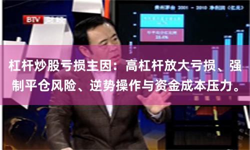 杠杆炒股亏损主因：高杠杆放大亏损、强制平仓风险、逆势操作与资金成本压力。